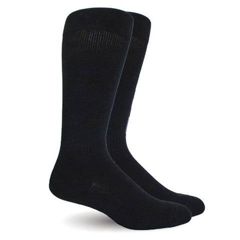 Solid Cotton Black Energy Socks